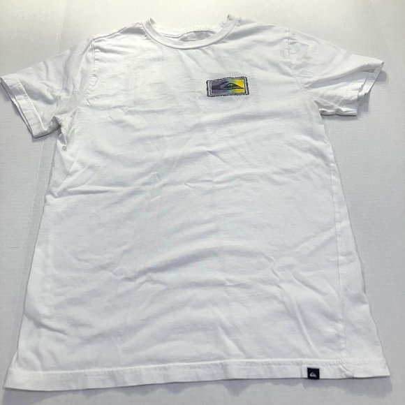 Quicksilver Boys size large white T-Shirt - Picture 1 of 4